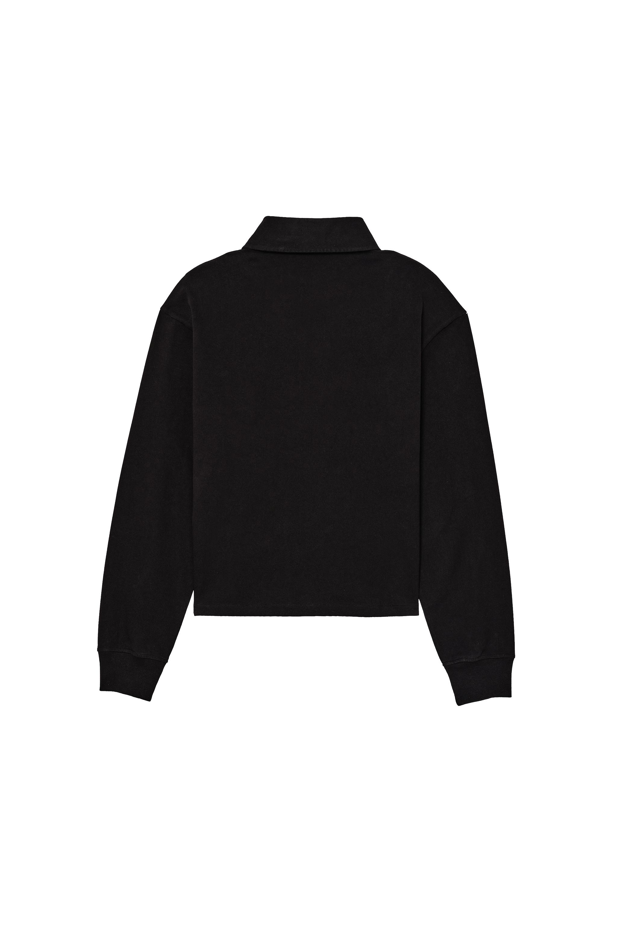 CROPPED FIT COTTON POLO SHIRT